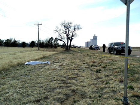The scene of Zach Gifford's April 2020 killing at the hands of Kiowa County's then undersheriff and a sheriff's deputy.

