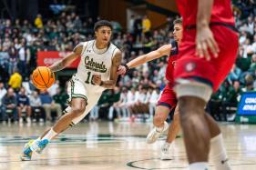 Joshua Jefferson scored 16 points including a key 3-pointer down the stretch and Saint Mary’s sent No. 13 Colorado State to its first loss of the season 64-61 on Saturday night.